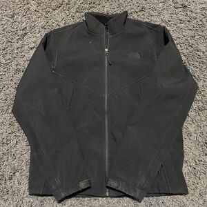 The North‎ Face Softshell Jacket Full Zip Black Lightweight Coat M/M